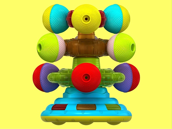 叠叠乐转球玩具设计